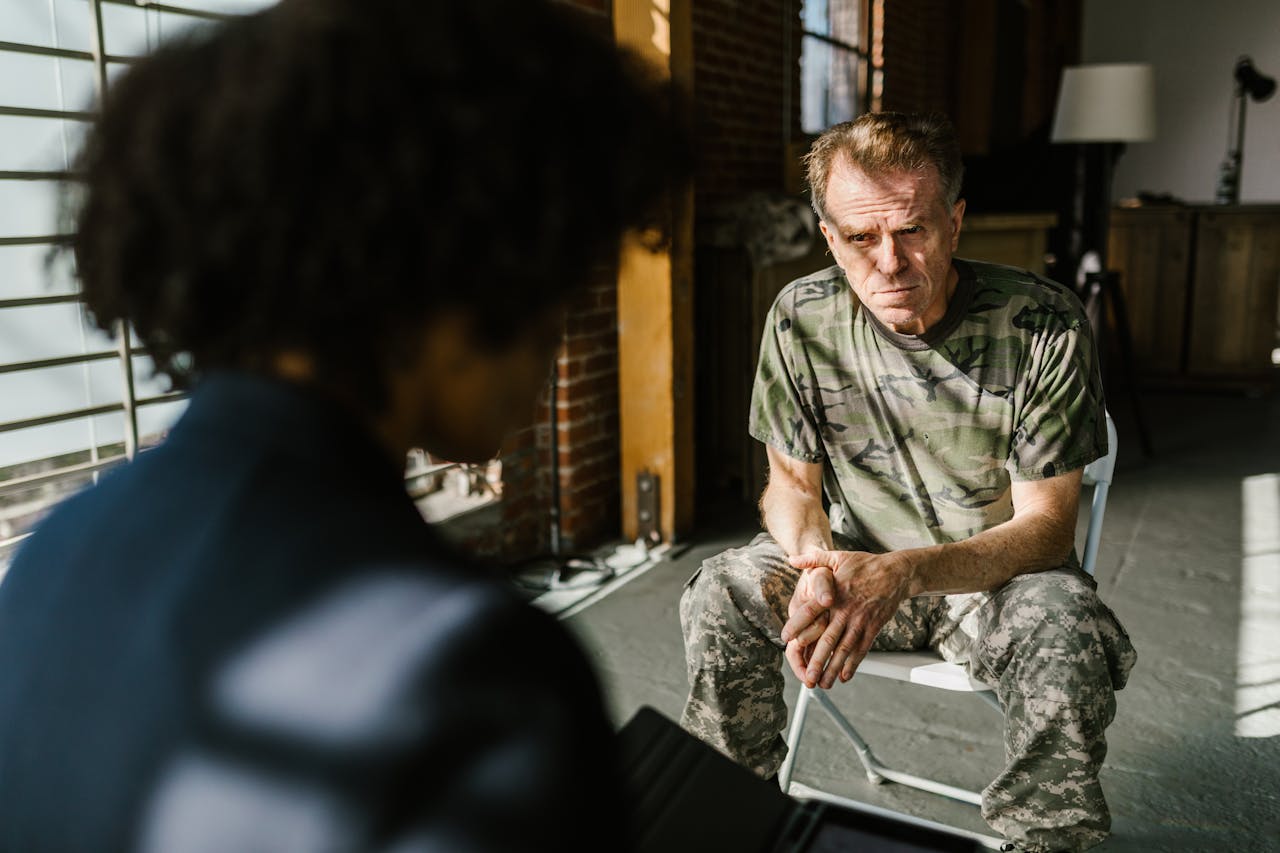 discussing pTSD symptoms